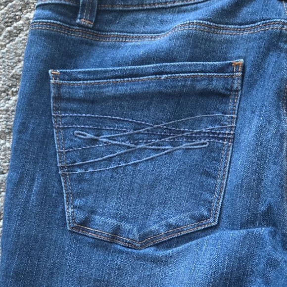 White House Black Market Blue Flare Jeans - Picture 10 of 11